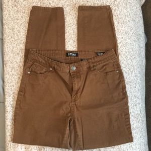 Buffalo Mid-Rise skinny stretch jeans Tan/Rust